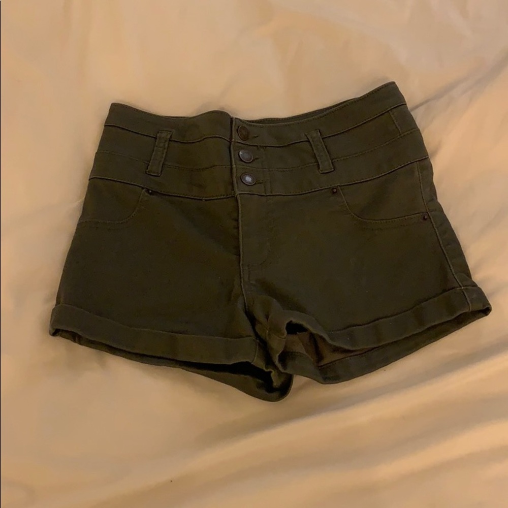 High Rise Jean Shorts